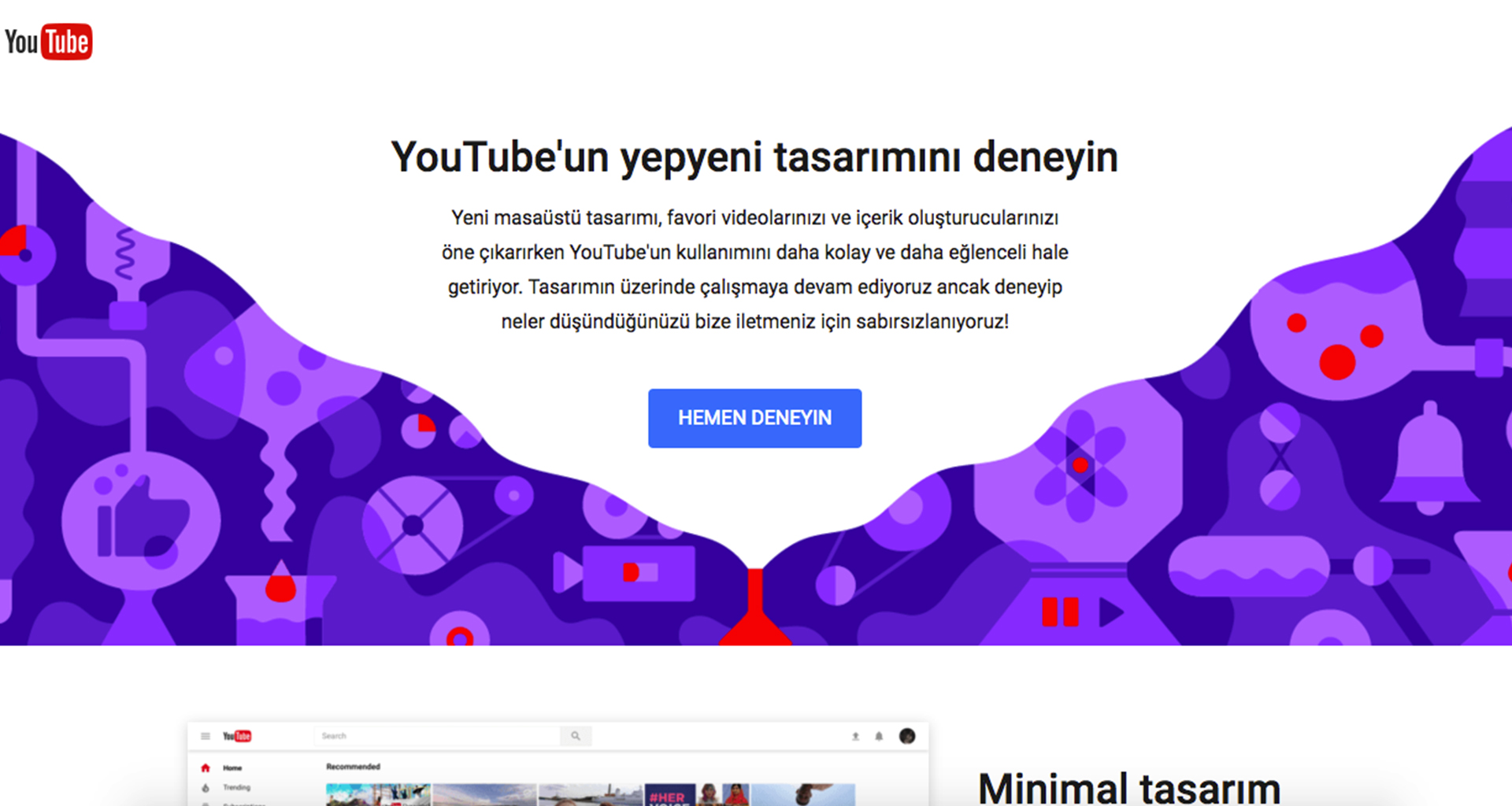YouTube Yeni Tasarımını Tanıttı