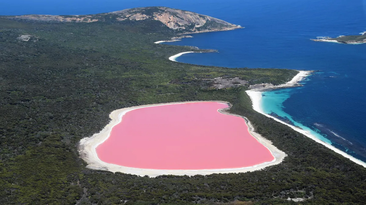 Avustralya’daki Pembe Göl’ün gizemi: Gölün suyu nasıl oluyor da bu kadar pembe olabiliyor?
