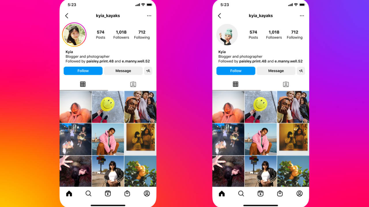 Instagram, dinamik profil fotoğrafları uygulamasını başlattı