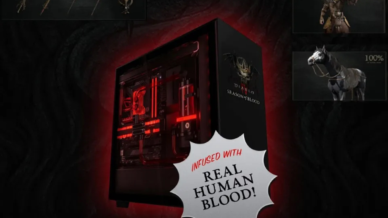 Diablo IV oyuncuları 666 litre kan bağışı yaparsa, Blizzard çekilişle “insan kanı aşılanmış” bir bilgisayar verecek