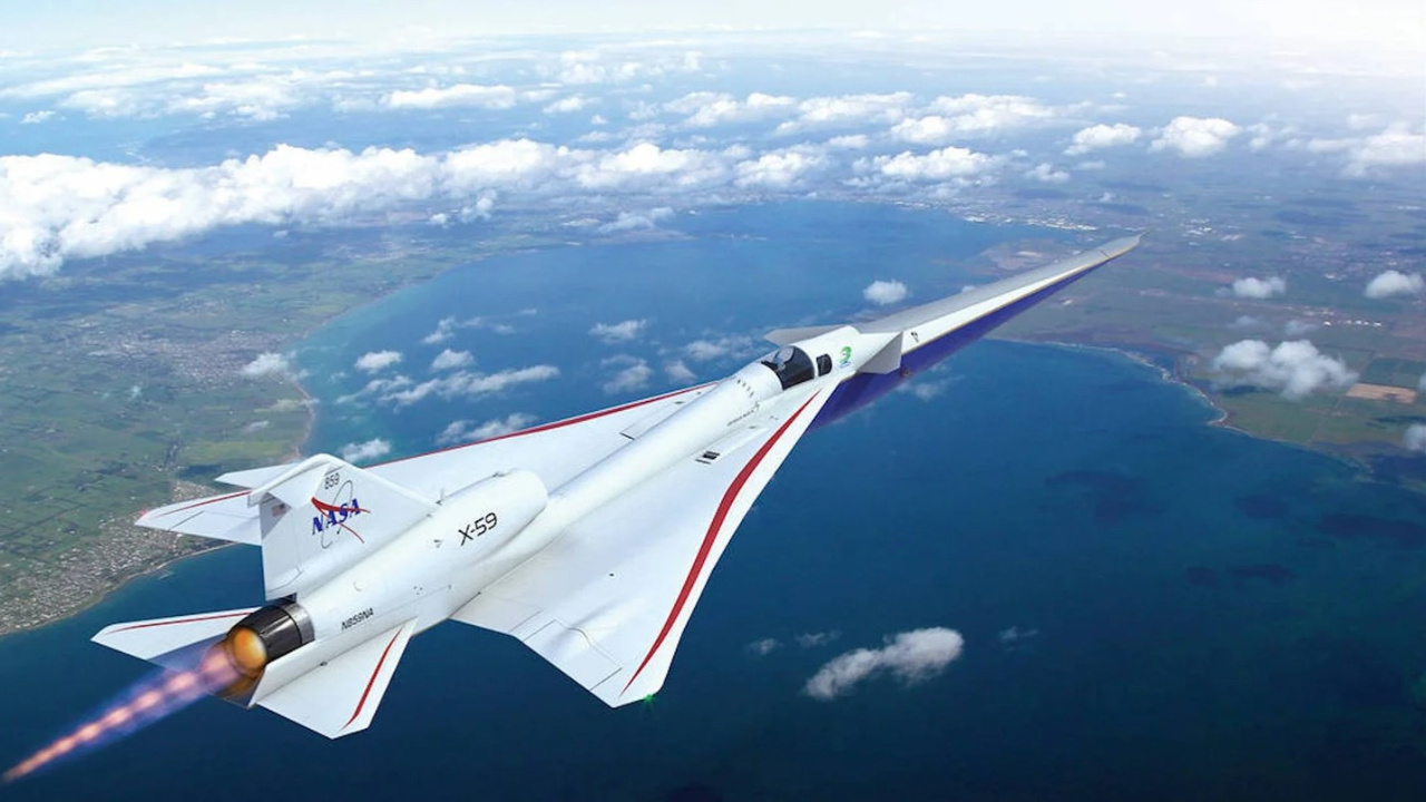 NASA’nın yeni X-59 ses hızını sessiz bir şekilde geçiyor!